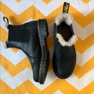 Dr. Marten’s Fur Lined Chelsea Boots
